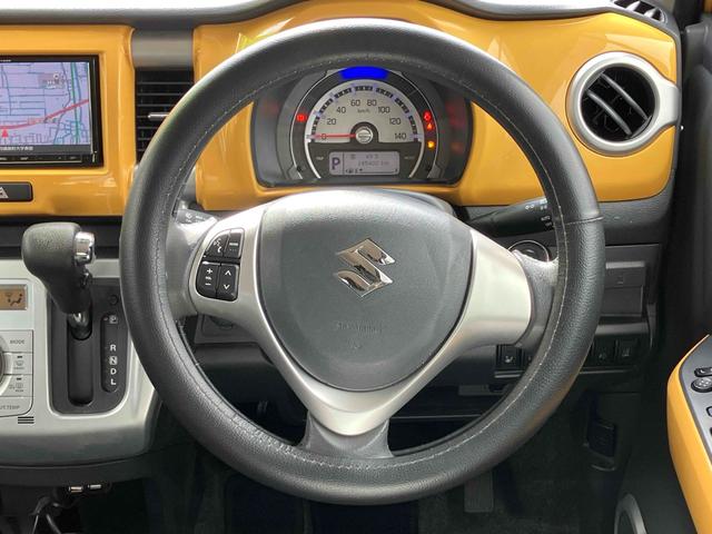 ハスラー Ｘ　ＥＴＣ　バックカメラ　ナビ　ＴＶ　レーンアシスト　衝突被害軽減システム　オートライト　ＨＩＤ　スマートキー　アイドリングストップ　電動格納ミラー　シートヒーター　ベンチシート　ＣＶＴ　盗難防止システム（3枚目）