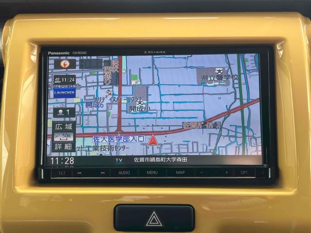 ハスラー Ｘ　ＥＴＣ　バックカメラ　ナビ　ＴＶ　レーンアシスト　衝突被害軽減システム　オートライト　ＨＩＤ　スマートキー　アイドリングストップ　電動格納ミラー　シートヒーター　ベンチシート　ＣＶＴ　盗難防止システム（4枚目）