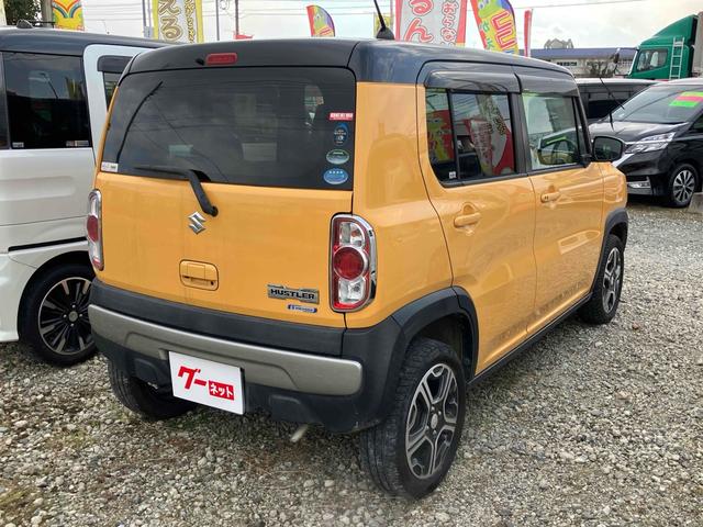 ハスラー Ｘ　ＥＴＣ　バックカメラ　ナビ　ＴＶ　レーンアシスト　衝突被害軽減システム　オートライト　ＨＩＤ　スマートキー　アイドリングストップ　電動格納ミラー　シートヒーター　ベンチシート　ＣＶＴ　盗難防止システム（16枚目）