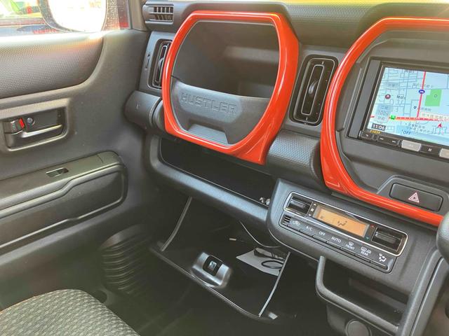 ハスラー ハイブリッドＧ　ＥＴＣ　バックカメラ　ナビ　クリアランスソナー　レーンアシスト　衝突被害軽減システム　オートライト　スマートキー　アイドリングストップ　電動格納ミラー　シートヒーター　ＣＶＴ　盗難防止システム　ＡＢＳ（35枚目）