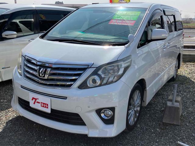 アルファード 240S ETC バックカメラ ナビ TV クリアランスソナー 両側電動スライドドア オートライト HID サンルーフ スマートキー 電動格納ミラー 後席モニター 3列シート CVT アルミホイール CD(12枚目)