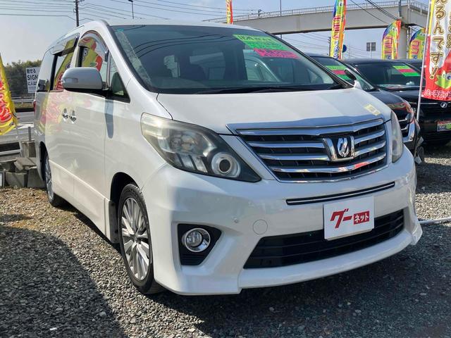 アルファード 240S ETC バックカメラ ナビ TV クリアランスソナー 両側電動スライドドア オートライト HID サンルーフ スマートキー 電動格納ミラー 後席モニター 3列シート CVT アルミホイール CD(14枚目)