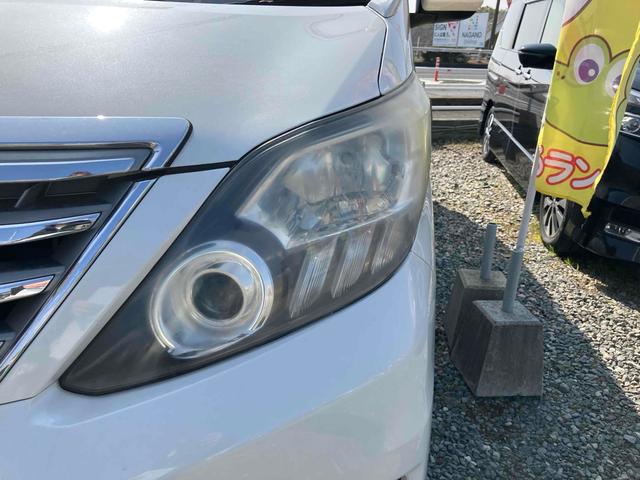 アルファード 240S ETC バックカメラ ナビ TV クリアランスソナー 両側電動スライドドア オートライト HID サンルーフ スマートキー 電動格納ミラー 後席モニター 3列シート CVT アルミホイール CD(26枚目)