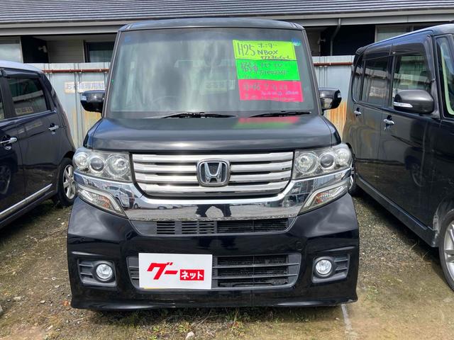 Ｎ－ＢＯＸカスタム Ｇ・Ｌパッケージ　ＥＴＣ　両側スライド・片側電動　ナビ　ＴＶ　オートライト　ＨＩＤ　スマートキー　アイドリングストップ　電動格納ミラー　ベンチシート　ＣＶＴ　盗難防止システム　ＡＢＳ　ＥＳＣ　ＣＤ　ＤＶＤ再生（13枚目）