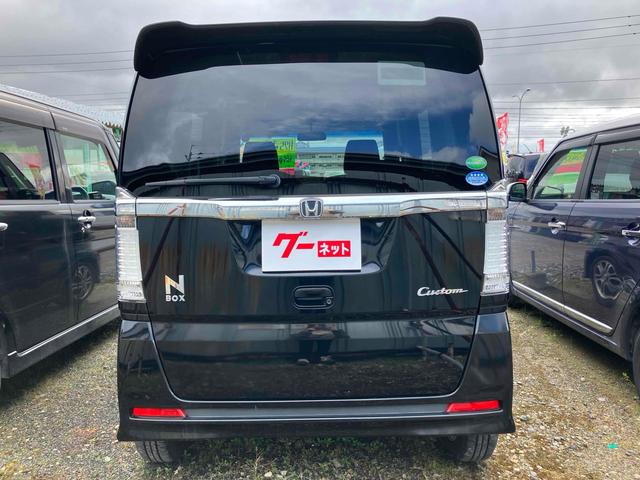 Ｎ－ＢＯＸカスタム Ｇ・Ｌパッケージ　ＥＴＣ　両側スライド・片側電動　ナビ　ＴＶ　オートライト　ＨＩＤ　スマートキー　アイドリングストップ　電動格納ミラー　ベンチシート　ＣＶＴ　盗難防止システム　ＡＢＳ　ＥＳＣ　ＣＤ　ＤＶＤ再生（18枚目）