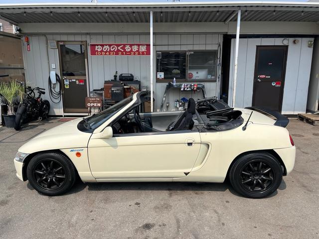 ビート ベースグレード　ＲＢアルミホイール　スクリーン新品　オープン　車検令和８年７月（4枚目）
