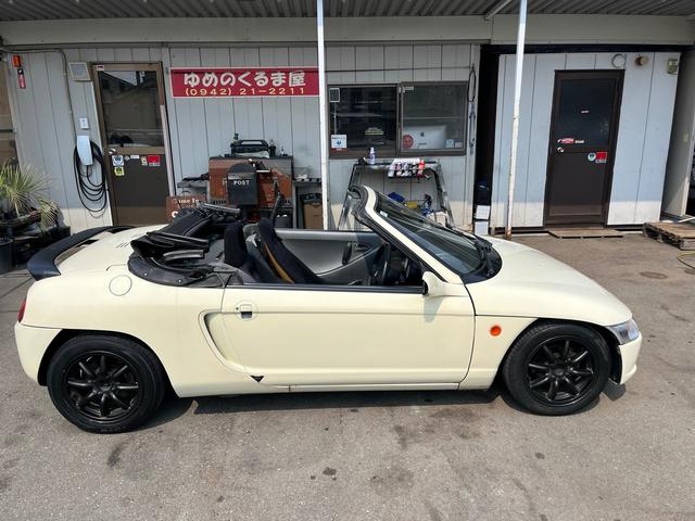 ビート ベースグレード　ＲＢアルミホイール　スクリーン新品　オープン　車検令和８年７月（5枚目）