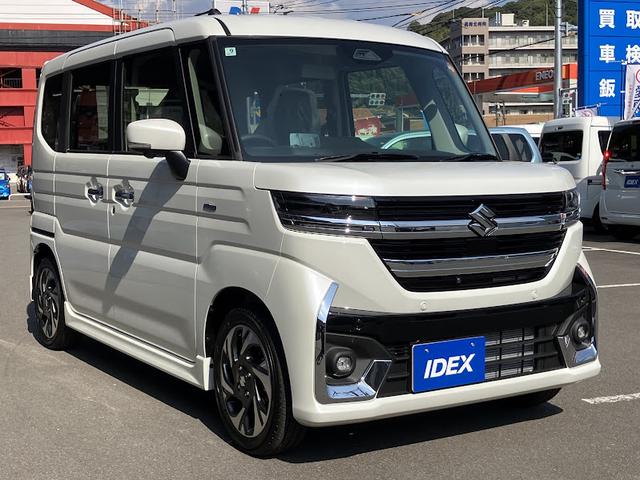 スペーシアカスタム ハイブリッドXS 全方位モニター付きディスプレイオーディオ 両側パワースライドドア フルセグTV シートヒーター アダプティブクルーズコントロール ステアリングヒーター マルチユースフラップ(7枚目)