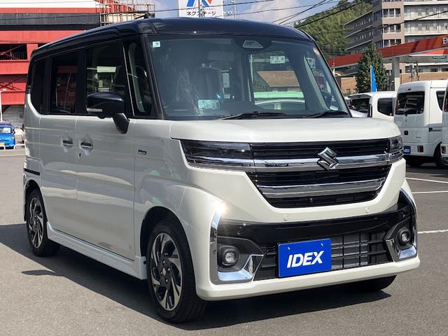 スペーシアカスタム ハイブリッドXS 全方位モニター付きディスプレイオーディオ 両側パワースライドドア フルセグTV アダプティブクルーズコントロール シートヒーター ステアリングヒーター マルチユースフラップ ヘッドアップディスプレイ(7枚目)