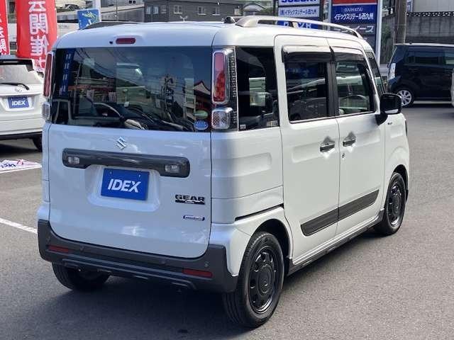 スペーシアギア ハイブリッドＸＺ　両側パワースライドドア／社外ディスプレイオーディオ／バックモニター／アイドリングストップ／ＬＥＤヘッドライト・フォグランプ／シートヒーター／クリアランスソナー／レーンアシスト（6枚目）