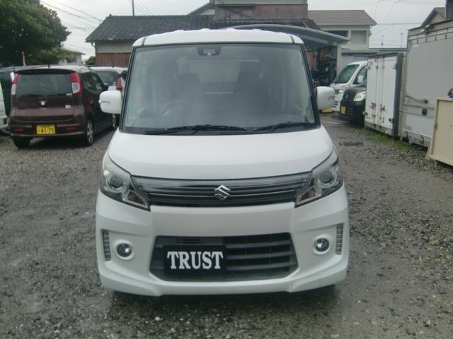 スペーシアカスタム ＸＳリミテッド　ワンオーナー　社外ナビ　ワンセグ　レーダーブレーキサポート　両側パワースライドドア　シートヒーター　オートライト　　オートエアコン　ＨＩＤ　フォグ　ＥＴＣ　ステアリングスイッチ　ハーフレザー（3枚目）