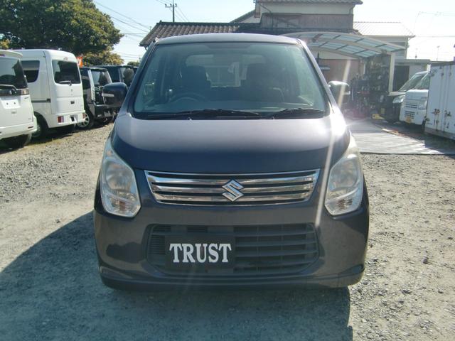 ワゴンＲ ＦＸリミテッド　社外ナビ　フルセグ　Ｂｌｕｅｔｏｏｔｈオーディオ　プッシュスタート　キーレス　オートエアコン　アイドリングストップ（3枚目）