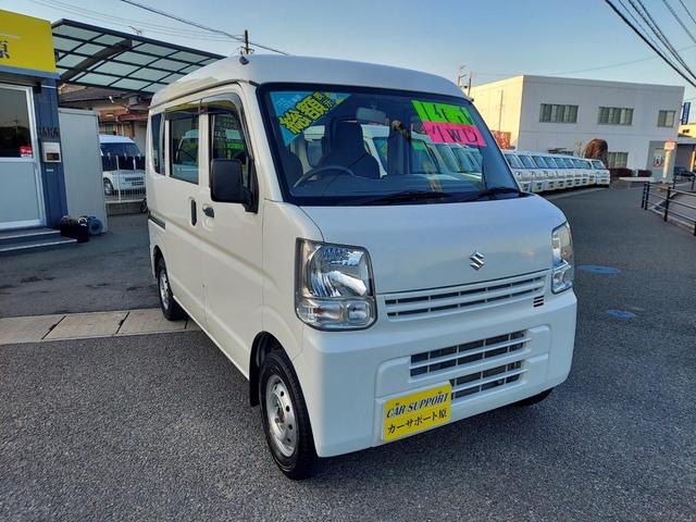 エブリイ ＰＡ　ハイルーフ　５ＡＧＳ車　４ＷＤ　オートマ　エアコン　２ｎｄ発進　スタッドレスタイヤ　タイヤチェーン　左リヤインナー小歪み　切り替え式４ＷＤ（9枚目）