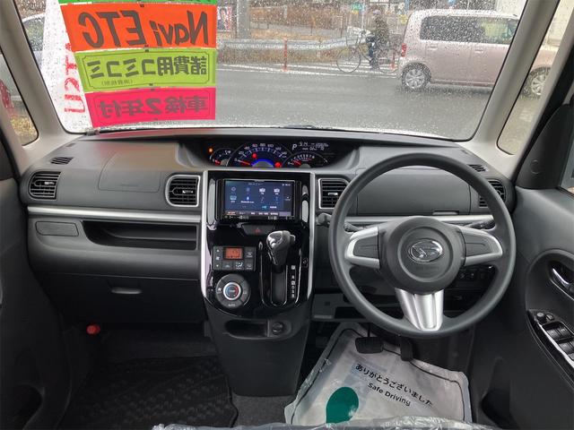 タント カスタムX SA ETC 両側スライド・片側電動 ナビ TV 衝突被害軽減システム オートライト LEDヘッドランプ スマートキー アイドリングストップ 電動格納ミラー ベンチシート CVT 盗難防止システム ABS(2枚目)