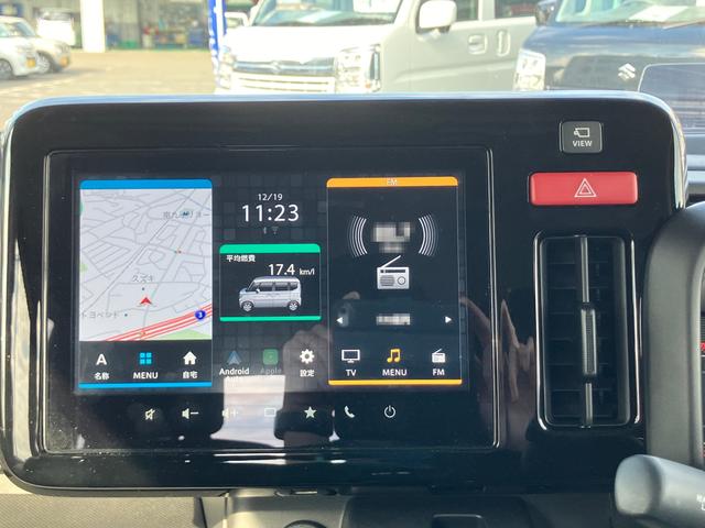 スペーシア ギア　ＨＹＢＲＩＤ　ＸＺ／サポカー　スズキコネクト対応通信機装着車　全方位モニター付メモリーナビ　衝突安全ボディ　衝突被害軽減システム　アイドリングストップ　スライドドア　オートライト　シートヒーター　盗難防止システム（13枚目）