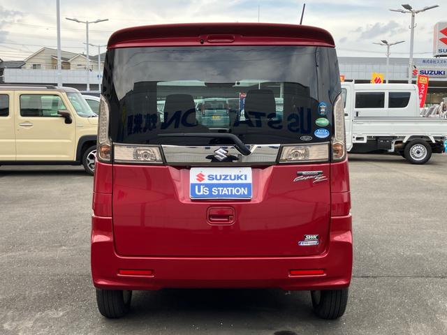 スペーシアカスタムＺ ユーティリティパッケージ／サポカー　衝突安全ボディ　衝突被害軽減システム　アイドリングストップ　プッシュスタート　スライドドア　純正ナビ　ＥＴＣ　オートエアコン　シートヒーター　横滑り防止機能　盗難防止システム（7枚目）