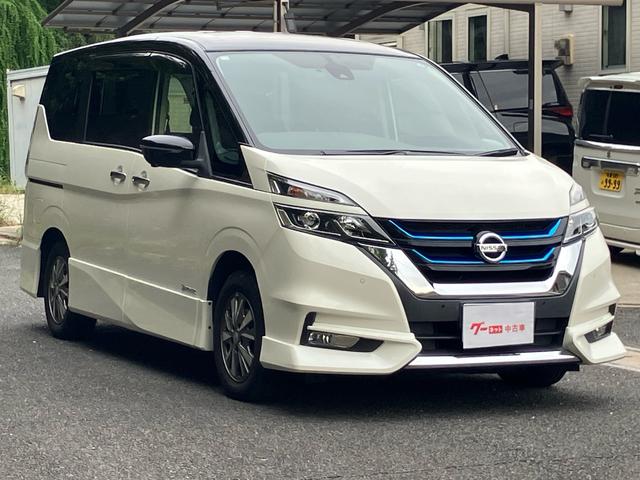 セレナ ｅ－パワー　ハイウェイスター　両側電動スライドドア　後席モーター　全周囲モニター　ナビ　フルセグテレビ　Ｂｌｕｅｔｏｏｔｈ接続　アイドリングストップ　クリアランスソナー　衝突被害軽減システム（3枚目）