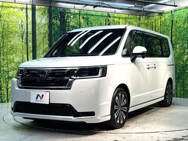 ステップワゴン ｅ：ＨＥＶスパーダ　プレミアムライン　禁煙車　両側電動ドア　後席モニター　全周囲カメラ　衝突被害軽減システム　レーダークルーズ　　電動リアゲート　ハーフレザーシート　ドラレコ　コーナーセンサー　スマートキー　ＬＥＤヘッド　ビルトインＥＴＣ（50枚目）