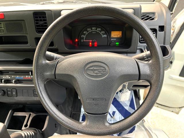 サンバートラック TB 4WD MT車 禁煙車 ドアバイザー 横滑り防止装置 衝突安全ボディ エアコン パワーステアリング 車検2年付き(10枚目)