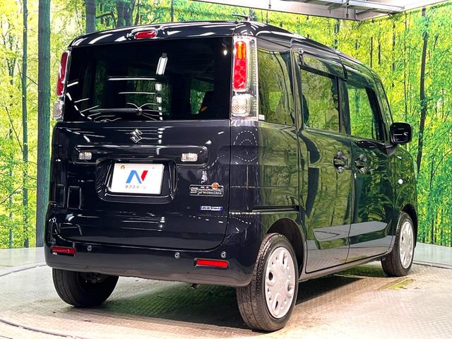 スペーシア ハイブリッドＸ　両側電動スライドドア　純正ナビ　全周囲カメラ　衝突軽減装置　禁煙車　スマートキー　シートヒーター　コーナーセンサー　ＥＴＣ　オートマチックハイビーム　車線逸脱警報　誤発進抑制制御機能（17枚目）