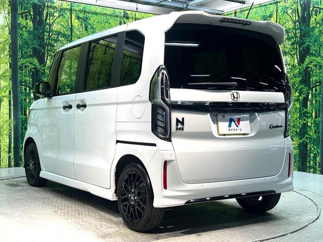 N-BOXカスタム Lターボ スタイル+ブラック 禁煙車 両側電動スライドドア 衝突軽減システム 純正9インチナビ アダプティブクルーズ フルセグ バックカメラ ドラレコ ETC Bluetooth再生 シートヒーター LEDヘッド LEDフォグ(27枚目)