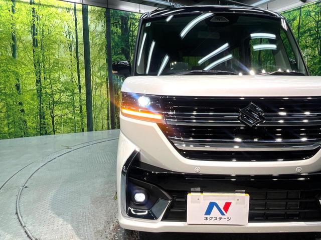 スペーシアカスタム ハイブリッドXS 届出済未使用車 両側電動ドア 衝突被害軽減システム レーダークルーズ コーナーセンサー スマートキー LEDヘッド オートハイビーム 車線逸脱警報 オートライト オートエアコン 純正14インチアルミ(12枚目)