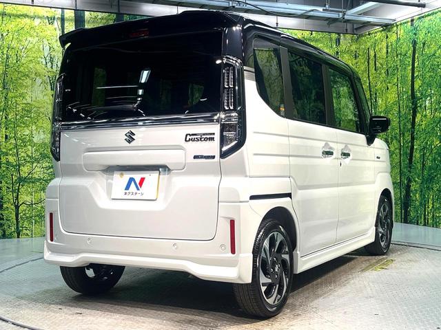 スペーシアカスタム ハイブリッドXS 届出済未使用車 両側電動ドア 衝突被害軽減システム レーダークルーズ コーナーセンサー スマートキー LEDヘッド オートハイビーム 車線逸脱警報 オートライト オートエアコン 純正14インチアルミ(17枚目)