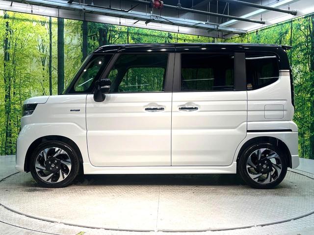 スペーシアカスタム ハイブリッドXS 届出済未使用車 両側電動ドア 衝突被害軽減システム レーダークルーズ コーナーセンサー スマートキー LEDヘッド オートハイビーム 車線逸脱警報 オートライト オートエアコン 純正14インチアルミ(24枚目)