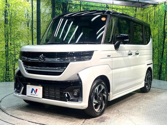 スペーシアカスタム ハイブリッドXS 届出済未使用車 両側電動ドア 衝突被害軽減システム レーダークルーズ コーナーセンサー スマートキー LEDヘッド オートハイビーム 車線逸脱警報 オートライト オートエアコン 純正14インチアルミ(26枚目)