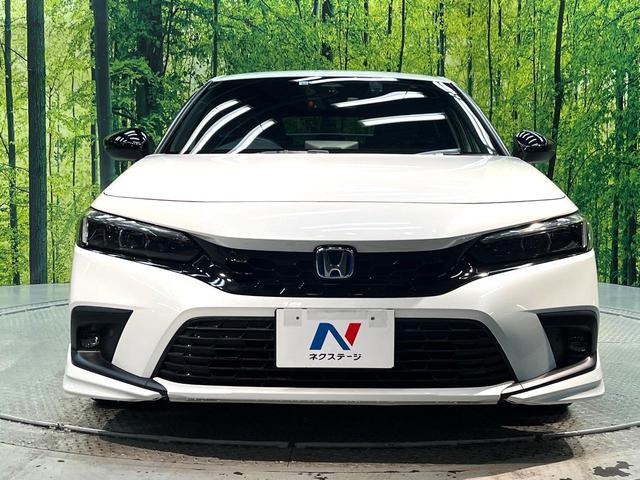 シビック e:HEV 禁煙車 9インチナビ バックカメラ BOSEサウンド 衝突被害軽減システム レーダークルーズ レザーシート ドラレコ コーナーセンサー LEDヘッド ETC2.0 オートハイビーム 車線逸脱警報(14枚目)