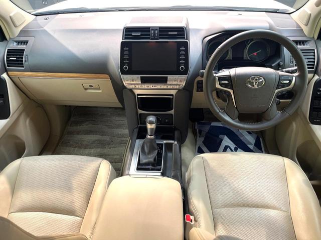 ランドクルーザープラド TX Lパッケージ 禁煙車 4WD 7人乗り サンルーフ 8インチディスプレイオーディオ 全周囲カメラ 衝突被害軽減システム レーダークルーズ レザーシート 前席シートエアコン ドラレコ LEDヘッド ETC2.0(2枚目)