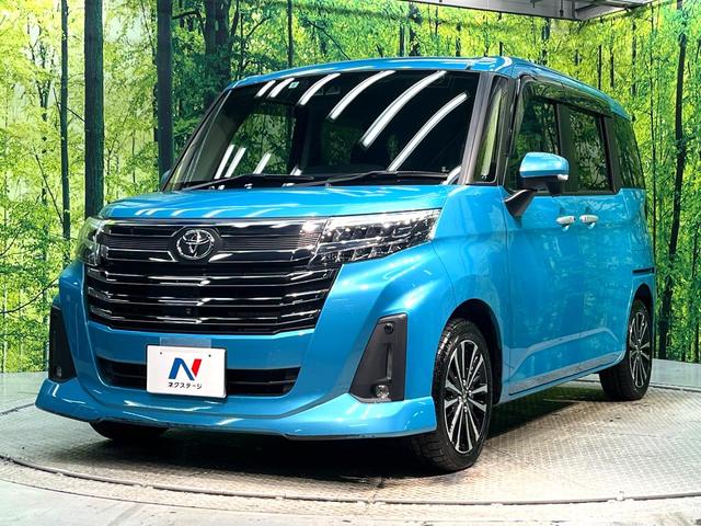 ルーミー カスタムＧ－Ｔ　ターボ　両側電動ドア　純正ＳＤナビ　全周囲カメラ　衝突被害軽減システム　レーダークルーズ　禁煙車　コーナーセンサー　スマートキー　ＬＥＤヘッド　ビルトインＥＴＣ　オートハイビーム　車線逸脱警報（42枚目）