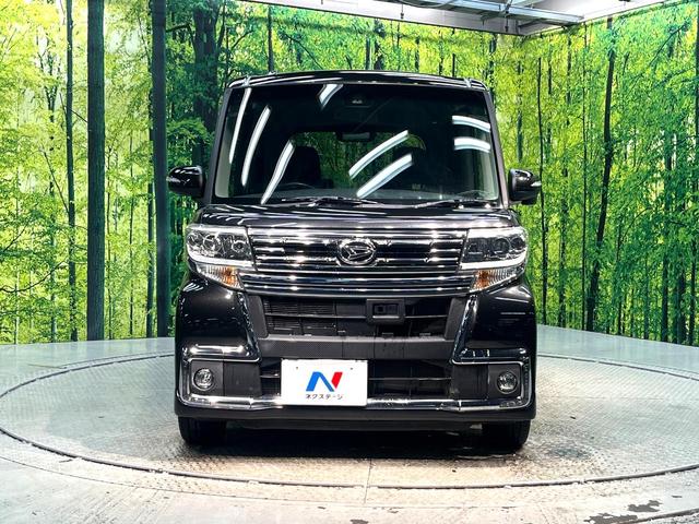 タント カスタムRS トップエディションSAII 禁煙車 両側電動スライドドア 衝突軽減システム 純正ナビ バックカメラ フルセグ ETC Bluetooth再生 ハーフレザーシート LEDヘッドライト LEDフォグ スマートキー ベンチシート(14枚目)