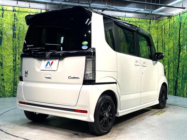 N-BOXカスタム 2トーンカラースタイル G・Lパッケージ 衝突軽減装置 純正ナビ 両側電動スライドドア ETC バックカメラ Bluetooth HIDヘッドライト フォグライト スマートキー オートライト オートエアコン 地デジ プライバシーガラス(17枚目)