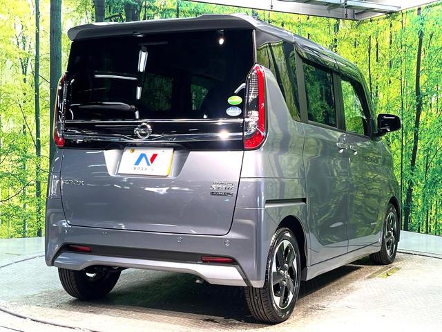 ルークス ハイウェイスター　Ｘ　禁煙車　衝突軽減装置　両側電動スライドドア　純正９インチナビ　全周囲モニター　ＥＴＣ　ＬＥＤヘッドライト　純正１４インチアルミホイール　オートエアコン　フルセグ　Ｂｌｕｅｔｏｏｔｈ再生（16枚目）