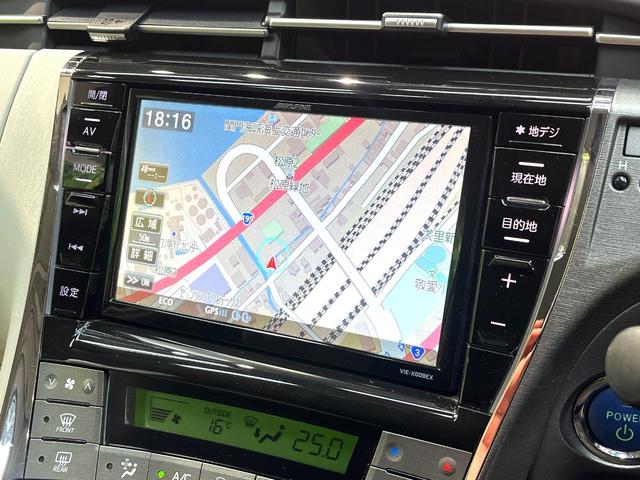 プリウス Ｓツーリングセレクション　禁煙車　アルパイン８型ナビ　バックカメラ　フルセグ　ＥＴＣ　Ｂｌｕｅｔｏｏｔｈ再生　ＨＩＤヘッドライト　純正１７インチアルミホイール　スマートキー　フォグランプ　プライバシーガラス　盗難防止装置（49枚目）