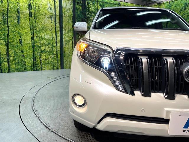 ランドクルーザープラド TX Lパッケージ 禁煙車 4WD 純正ナビ バックカメラ フルセグ ドライブレコーダー ETC Bluetooth再生 レザーシート シートヒーター パワーシート LEDヘッド クルーズコントロール クリアランスソナー(12枚目)