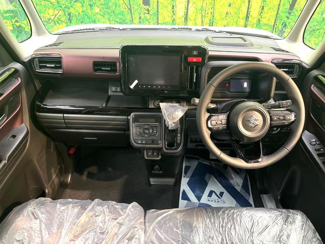 スペーシアカスタム ハイブリッドＸＳ　届出済未使用車　両側電動スライドドア　純正９型ナビ　全周囲カメラ　衝突被害軽減システム　レーダークルーズ　ハーフレザーシート　シートヒーター　コーナーセンサー　ＬＥＤヘッド　オートマチックハイビーム（2枚目）