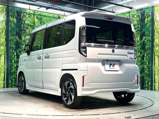 スペーシアカスタム ハイブリッドＸＳ　届出済未使用車　両側電動スライドドア　純正９型ナビ　全周囲カメラ　衝突被害軽減システム　レーダークルーズ　ハーフレザーシート　シートヒーター　コーナーセンサー　ＬＥＤヘッド　オートマチックハイビーム（23枚目）