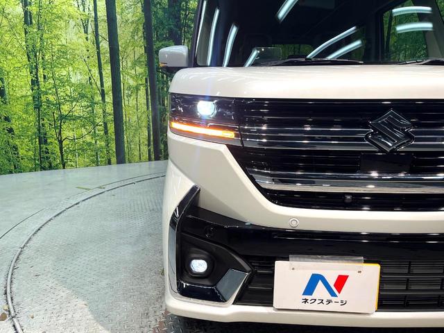 スペーシアカスタム ハイブリッドＸＳ　届出済未使用車　衝突軽減装置　電動スライドドア　純正９インチナビ　全周囲カメラ　前席シートヒーター　ＬＥＤヘッドライト　オートライト　オートエアコン　純正１５インチアルミホイール　スマートキー（11枚目）