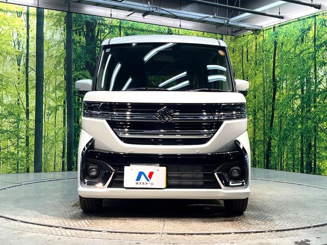 スペーシアカスタム ハイブリッドＸＳ　届出済未使用車　衝突軽減装置　電動スライドドア　純正９インチナビ　全周囲カメラ　前席シートヒーター　ＬＥＤヘッドライト　オートライト　オートエアコン　純正１５インチアルミホイール　スマートキー（13枚目）