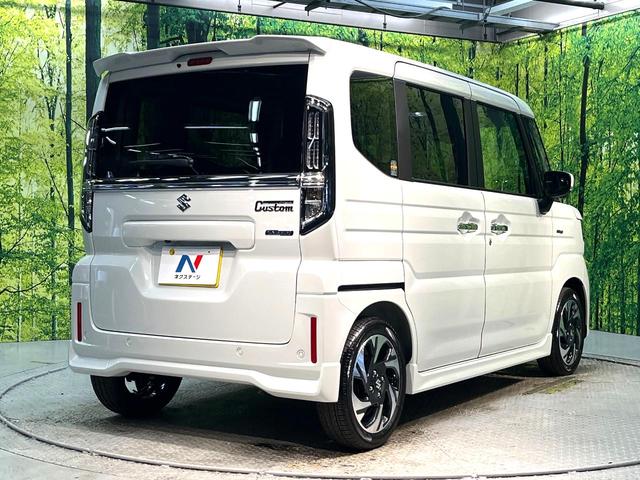 スペーシアカスタム ハイブリッドＸＳ　届出済未使用車　衝突軽減装置　電動スライドドア　純正９インチナビ　全周囲カメラ　前席シートヒーター　ＬＥＤヘッドライト　オートライト　オートエアコン　純正１５インチアルミホイール　スマートキー（16枚目）