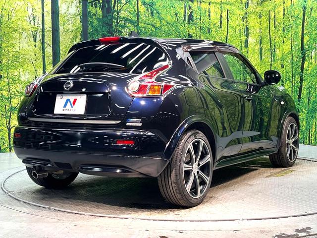 ジューク １５ＲＳ　アーバンセレクション　禁煙車　ＳＤナビ　バックカメラ　Ｂｌｕｅｔｏｏｔｈ再生　ＨＩＤヘッドライト　ＥＴＣ　フルセグ　オートライト　オートエアコン　スマートキー　１８インチアルミホイール　電動格納ミラー（17枚目）