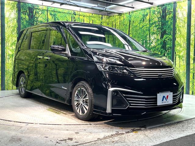 セレナ ライダー 両側電動ドア 後席モニター 全周囲カメラ 衝突被害軽減システム プロパイロット 禁煙車 ドライブレコーダー コーナーセンサー スマートキー LEDヘッド ビルトインETC 車線逸脱警報 オートライト(17枚目)