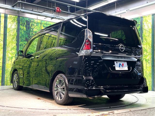 セレナ ライダー 両側電動ドア 後席モニター 全周囲カメラ 衝突被害軽減システム プロパイロット 禁煙車 ドライブレコーダー コーナーセンサー スマートキー LEDヘッド ビルトインETC 車線逸脱警報 オートライト(24枚目)