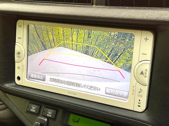 アクア L 禁煙車 純正SDナビ バックカメラ ETC クリアランスソナー Bluetooth再生 キーレス オートエアコン 電動格納ミラー オートエアコン 横滑り防止装置 地デジ CD再生(4枚目)