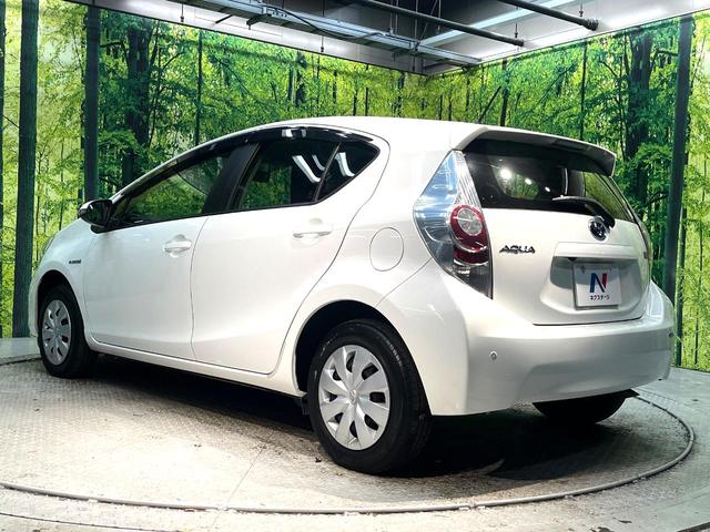 アクア L 禁煙車 純正SDナビ バックカメラ ETC クリアランスソナー Bluetooth再生 キーレス オートエアコン 電動格納ミラー オートエアコン 横滑り防止装置 地デジ CD再生(27枚目)