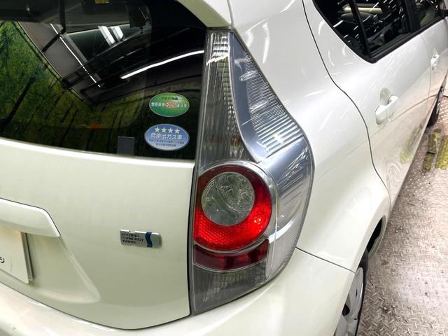 アクア L 禁煙車 純正SDナビ バックカメラ ETC クリアランスソナー Bluetooth再生 キーレス オートエアコン 電動格納ミラー オートエアコン 横滑り防止装置 地デジ CD再生(39枚目)