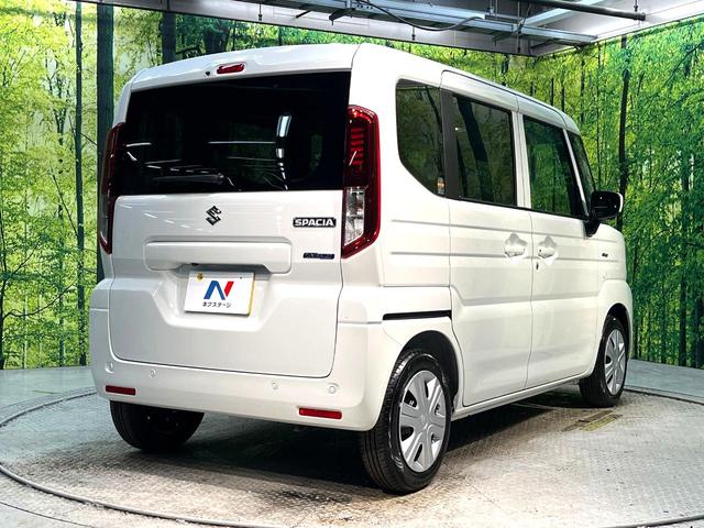 スペーシア ハイブリッドX 届出済未使用車 両側電動ドア 純正9インチナビ 全周囲カメラ 衝突被害軽減システム コーナーセンサー スマートキー LEDヘッド オートハイビーム 車線逸脱警報 オートライト オートエアコン(17枚目)