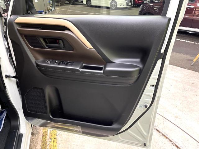 スペーシア ハイブリッドX 届出済未使用車 両側電動ドア 純正9インチナビ 全周囲カメラ 衝突被害軽減システム コーナーセンサー スマートキー LEDヘッド オートハイビーム 車線逸脱警報 オートライト オートエアコン(67枚目)